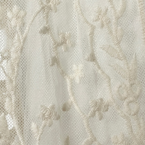 Knitworks sheer lace vest size 12 cream - Picture 4 of 4